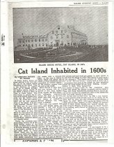 Cat Island Inhabited in 1600's