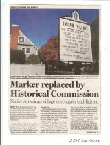 Indian Village Marker