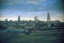 Painting of Church Spires in Marblehead