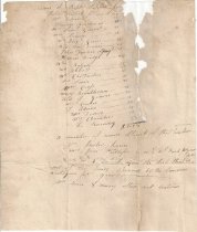 List of names supplied aid