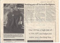 Award to Jason Gilliland and Joseph Jurasek of status of Firefighters I/II