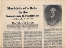 Marblehead's Role in the American Revolution