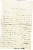 Rebecca Blaney Letter of Sep. 27, 1883