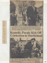 Ted Kennedy's visit to Marblehead for 350th Anniversary