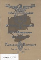 "Program of the 300th Anniversary of the Settlement of Marblehead"