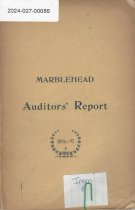 Marblehead Auditors' Report 1896-97