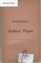 Marblehead Auditors' Report 1895-96