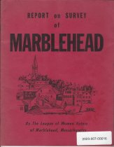 Report on Survey of Marblehead