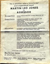 Martin Leo Jones for Assessor