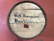 C. F. Homan Wood Produce Barrel
