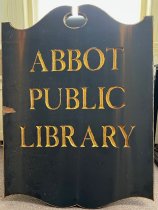 Abbot Public Library sign