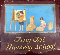 Tiny Tot Nursery School sign