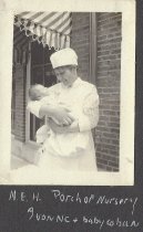 N.E.H. Porch of Nursey, Ivnne & baby Cohan