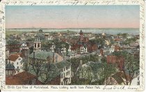 Bird's Eye View of Marblehead, Mass. looking north from Abbot Hall