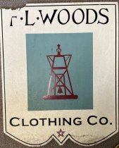 F. L. Woods Clothing Co. Sign