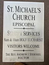 St. Michael's Church Sign