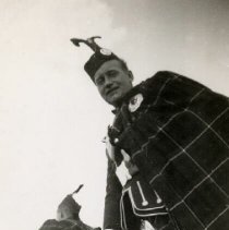 Men in highland costume, Fergus Highland Games ca. 1950