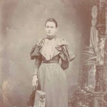 Portrait of a young woman, photograph, ca. 1890.
