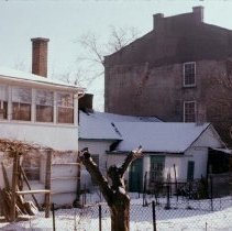8838 rear of house, duplex, & Knights of Columbus bldg 1974