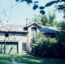 8942 drive shed of brick house #43, 1972