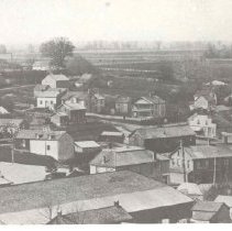 Aerial view of Elora, ca. 1910.