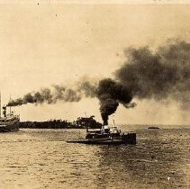 ph 24564 S.S. Harmonic being towed ca.1918