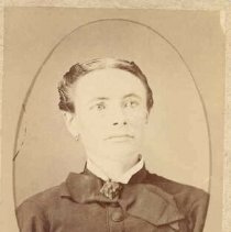 Unidentified member of Cragg family, of Goldstone, Peel Township.