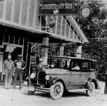 Arrival of the 1st Chrysler Car at McPhail's Garage, Clifford, ca.1927