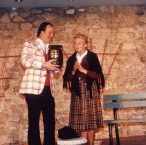 ph 11123 "The Sun Pedlar", actors Mac Houston and Pat Chataway, May 1978