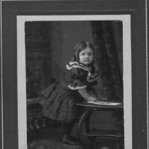 Girl with hair in ringlets, Walkerton, Ontario, ca. 1899.