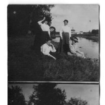 Two views of Elora, ca.1910.