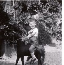 ph 23064: Willi, on rocking horse, ca.1933.