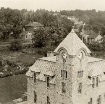 Fergus Post Office in Fergus, Ontario, ca.1920.