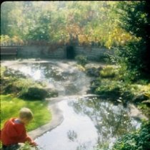 ph 18242_18 Young boy beside ponds, Apr. 1993 [taken in the fall].
