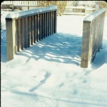 ph 18243_6 Wooden bridge in snow, 22 Dec. 1993.