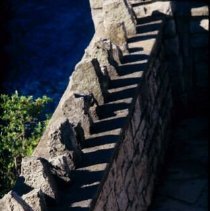ph 18245_10 Shadows on stone wall, Aug. 1996.