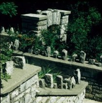 ph 18246_9 View down stone seps toward archway, 27 August 1998.
