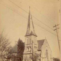 Exterior, St. Andrew's Presbyterian Church, Fergus, Ontario, ca. 1900.