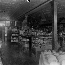 Interior of Yeomans Drug Store, Main Street, Mount Forest, Ontario, ca.1900