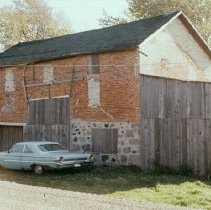 Norris Blacksmith and Wagon Shop building, Goldstone, Peel Township, 1973.