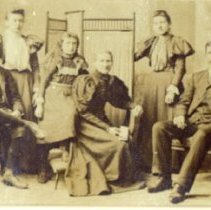 MacEdward family, Badenoch, Puslinch Twp., photograph, 1897.