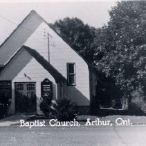 Baptist Church, Arthur, Ontario, ca.1950.
