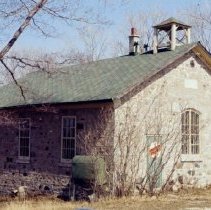 258 front facade of school house with view of left side