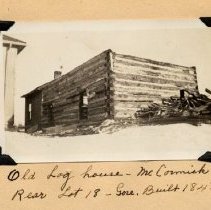 Log house owned by McCormick family, Puslinch Twp., ca. 1930