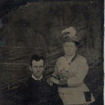 Unidentified man and woman, ca.1865.