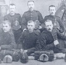 Six volunteers for the Boer War from Harriston, ca. 1900