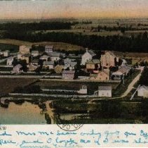 Birds-eye-view of Erin, Ontario, 1906.