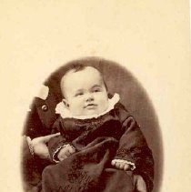 Oval portrait of the Wilkinson baby, ca. 1890.