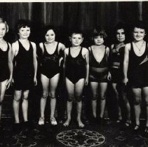 Fergus swimmers passed into big pool summer of 1931.