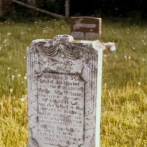 Killean Cemetery and tombstones, Puslinch Township, 1973-1974.